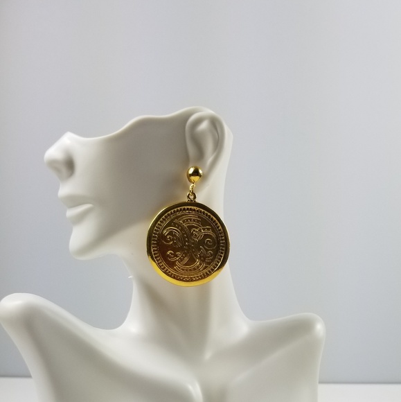 Topshop Jewelry - Gold plated COIN earrings!